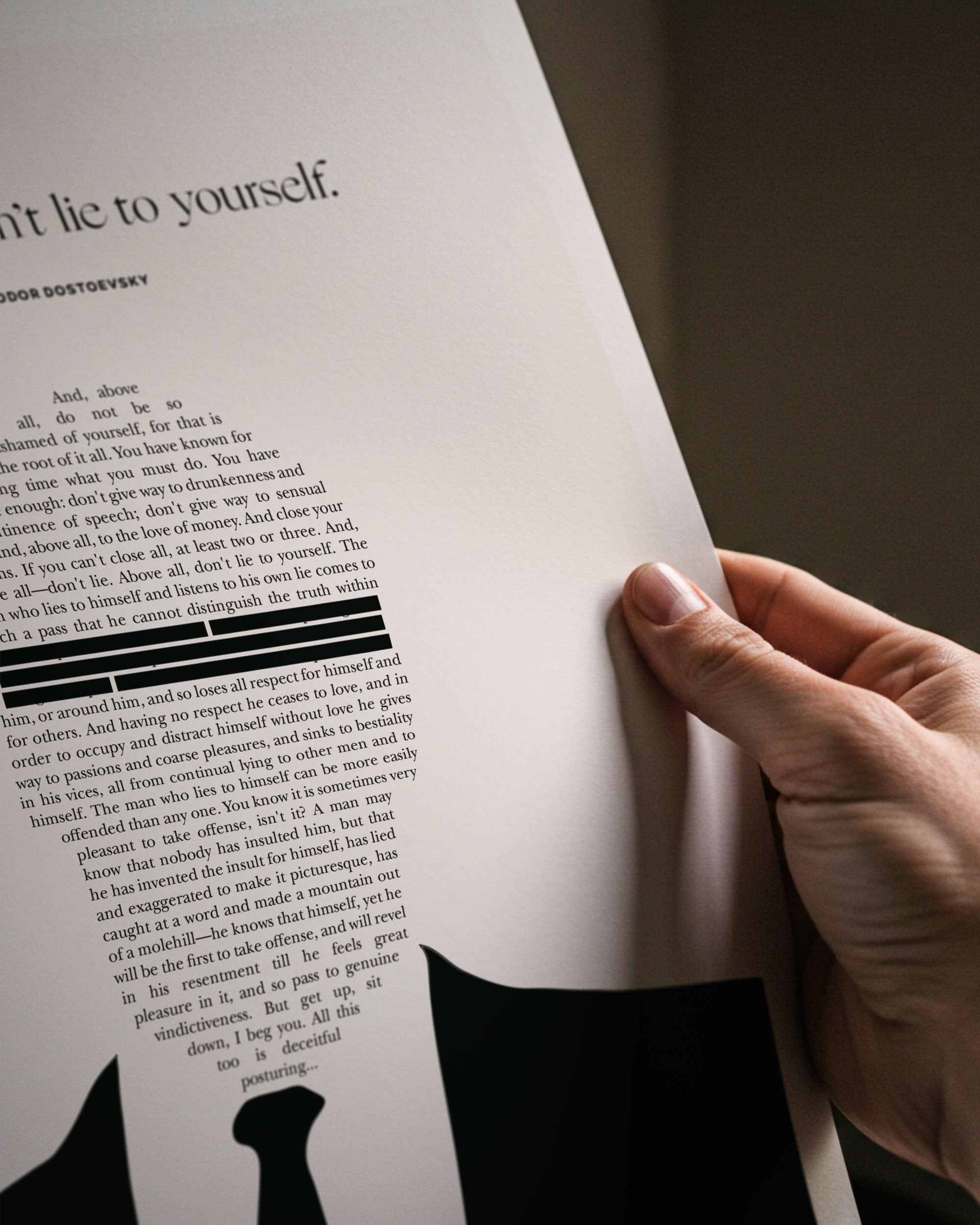 Don't Lie to Yourself