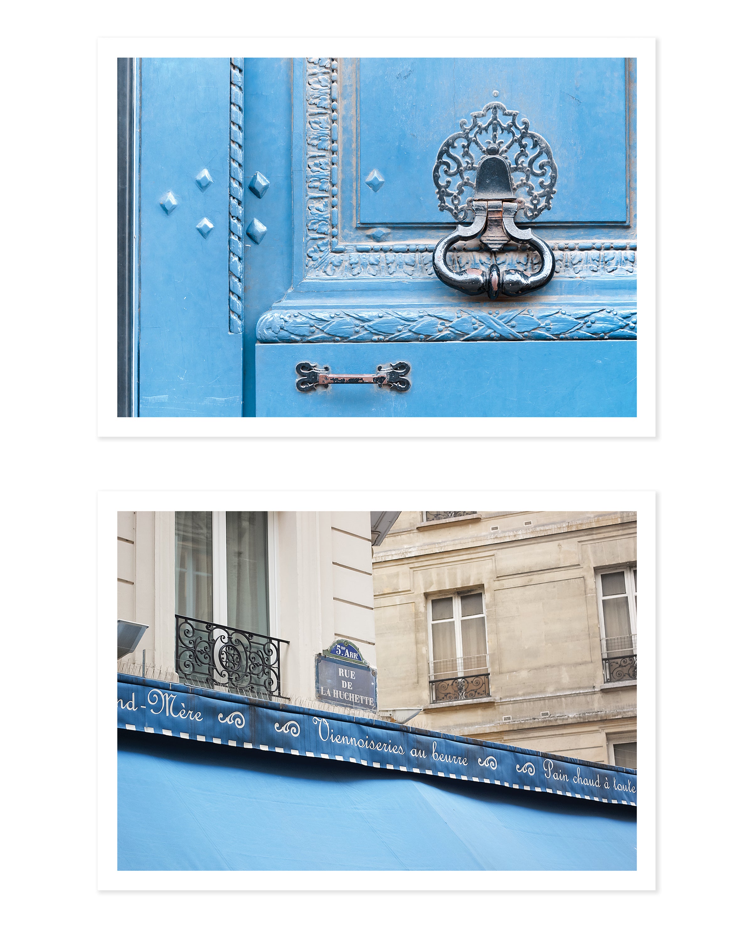 Paris in Blue 5x7 Print Set