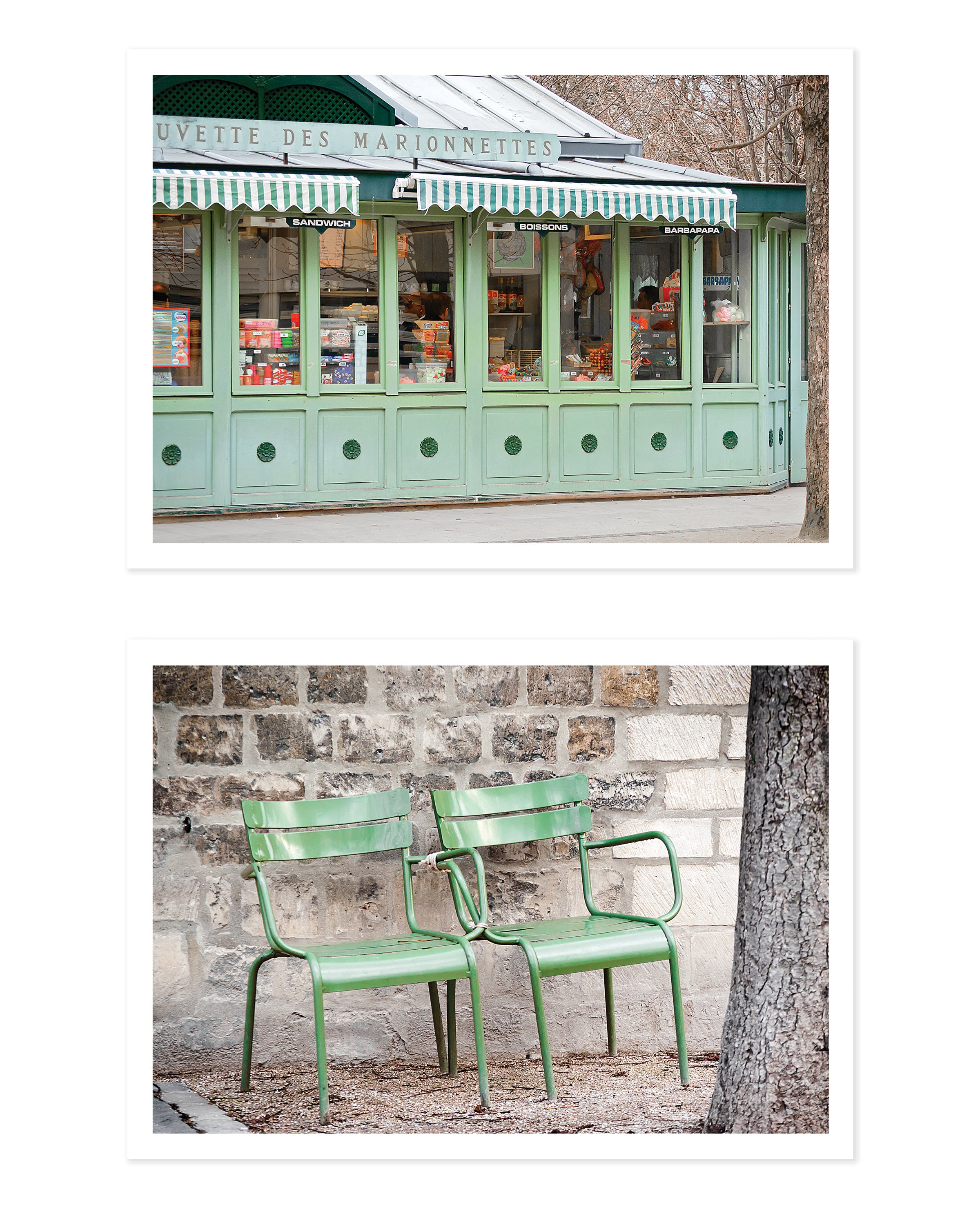 Paris in Green 5x7 Print Set