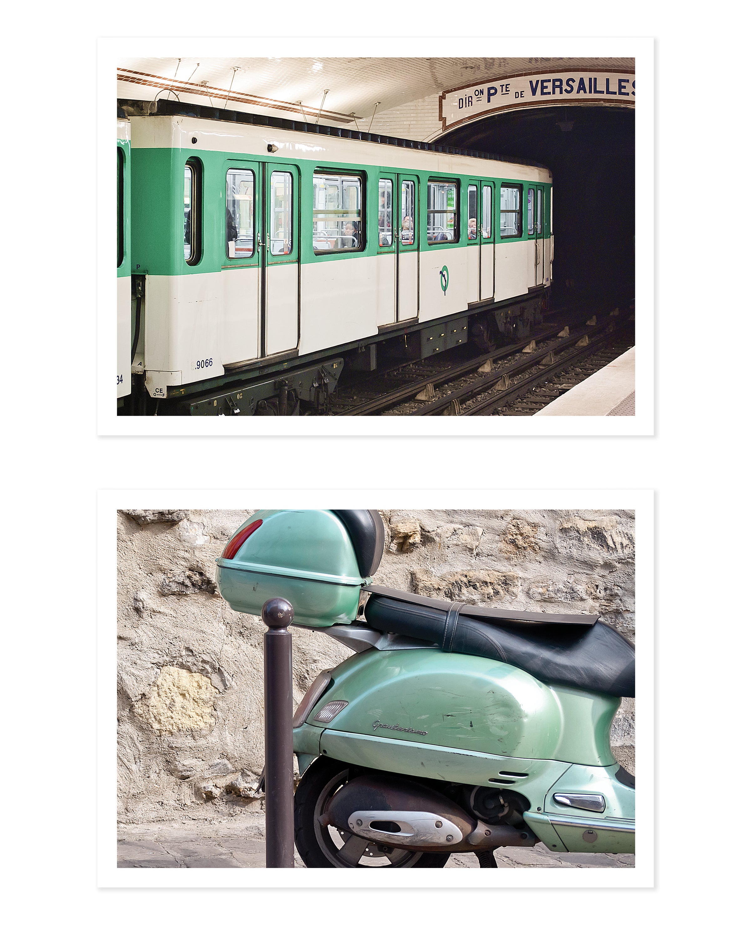 Paris in Green 5x7 Print Set