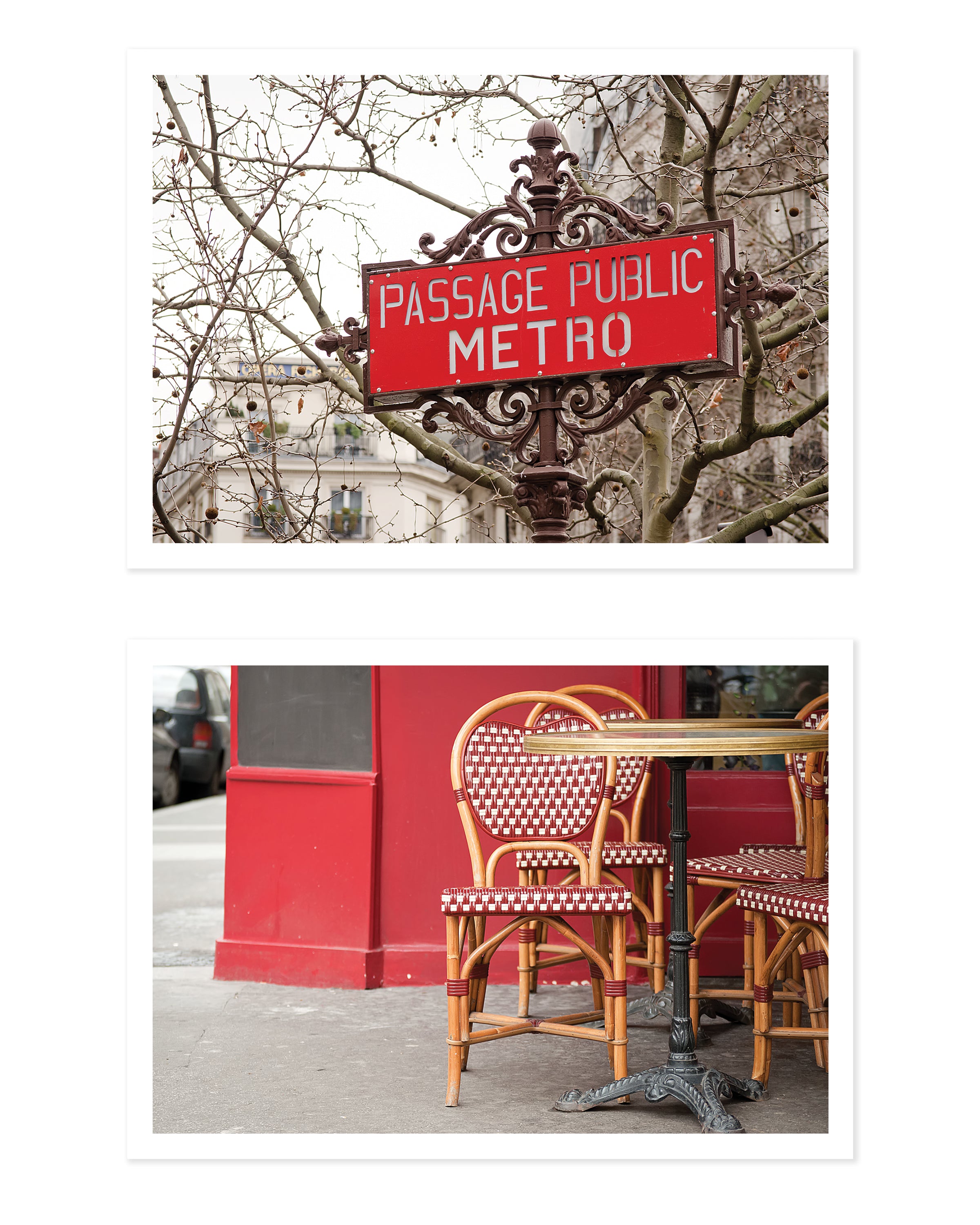 Paris in Red 5x7 Print Set