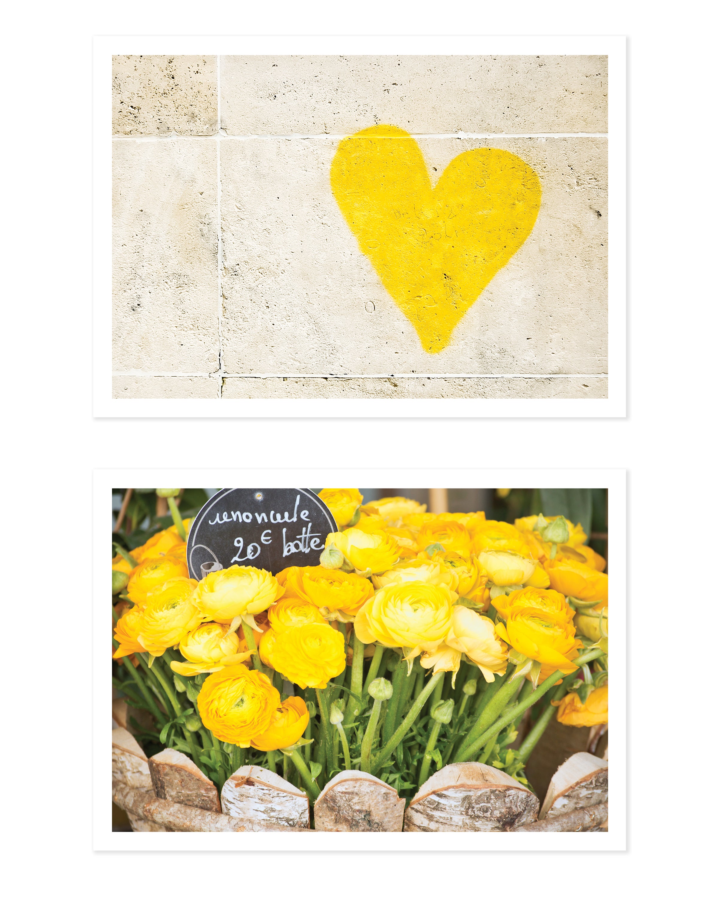 Paris in Yellow 5x7 Print Set
