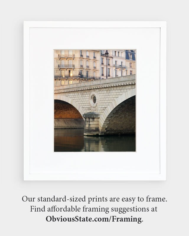 Paris Print, "Under the Bridge" Extra Large Wall Art, Paris Photography Art Print, Oversized Art, Fine Art Photography Paris Decor