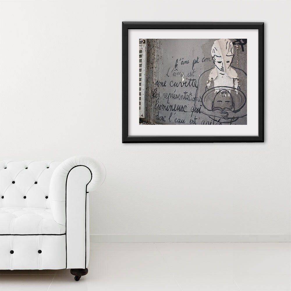 Paris Photography, Montmartre Graffiti Paris Print, Large Art Print Fine Art Photography, Surreal Art, College Student Gift, Inspirational